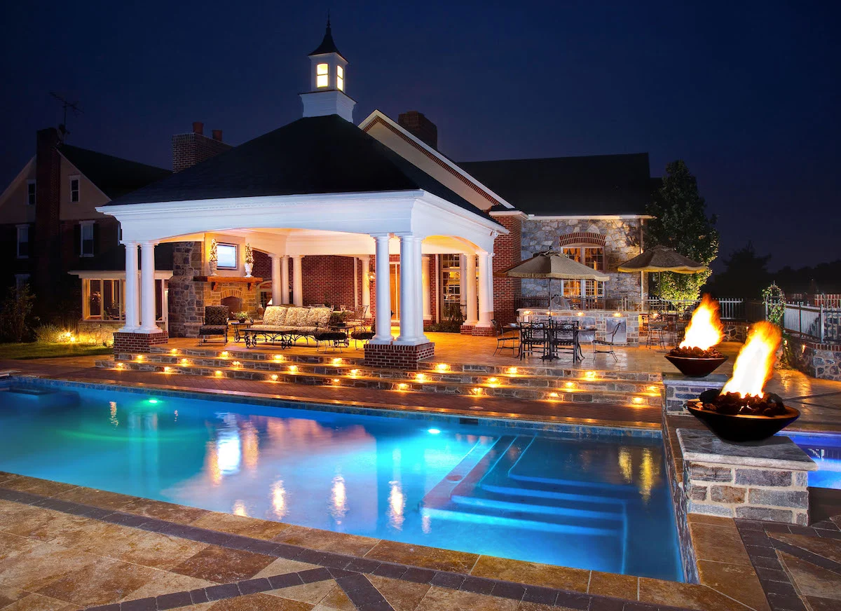 Popular Backyard Lighting for Spaces With A Pool